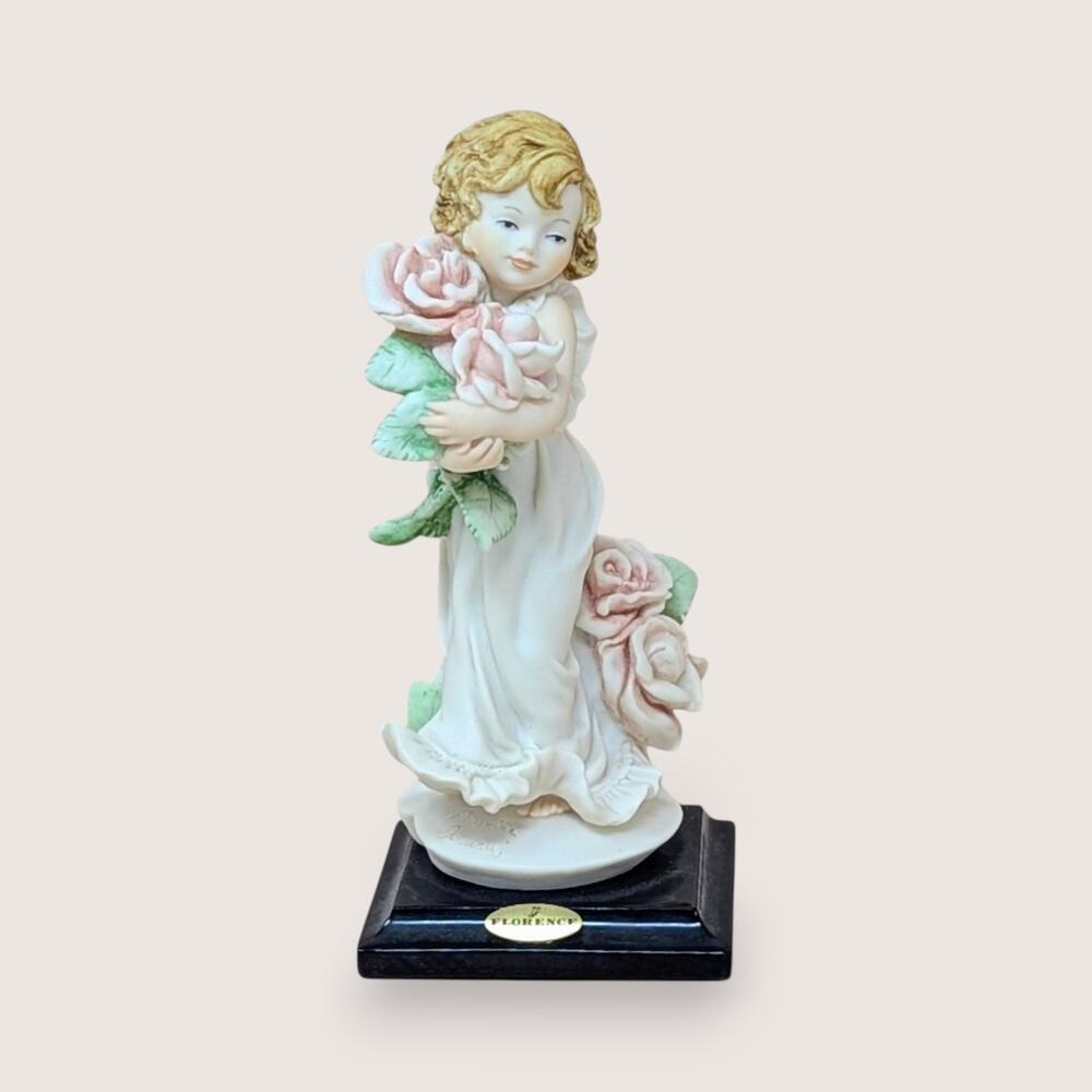 Vintage 1999 Giuseppe Armani Rosette Figurine Florence Mother's Day Italian